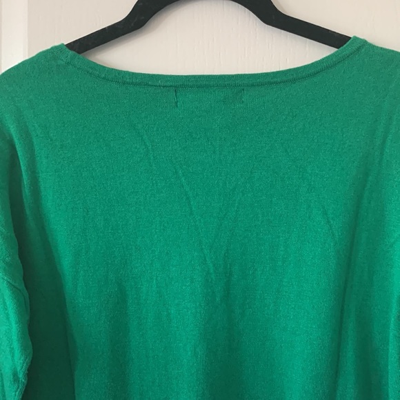 NWT AUGUST SILK Colorblock Stripes Long Sleeves Cotton Blend Sweater Size M - Picture 9 of 12